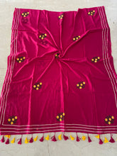 Load image into Gallery viewer, Gulabi Gota Patti Mirror Mul Cotton
