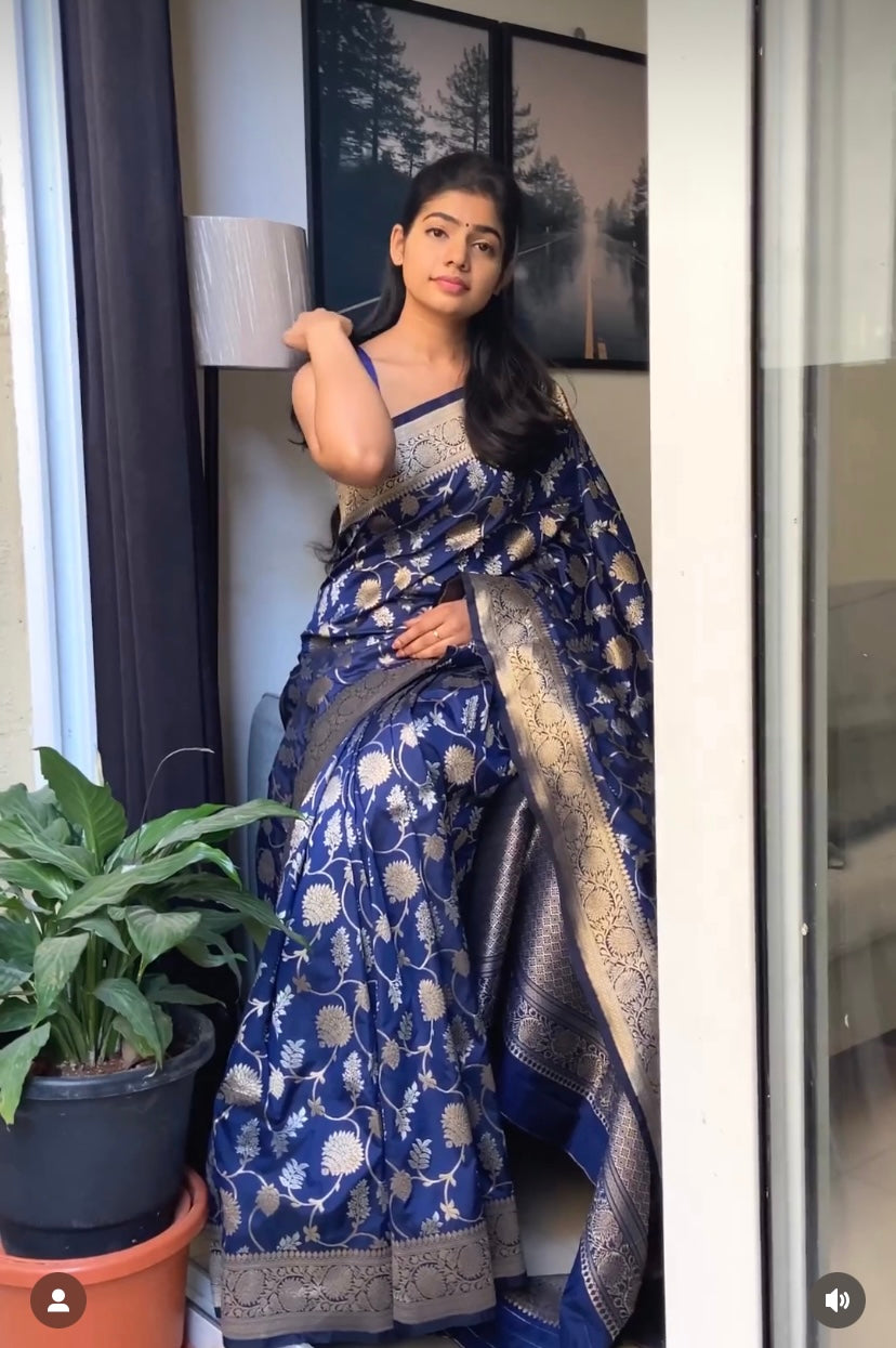 Banarasiya Navy Blue